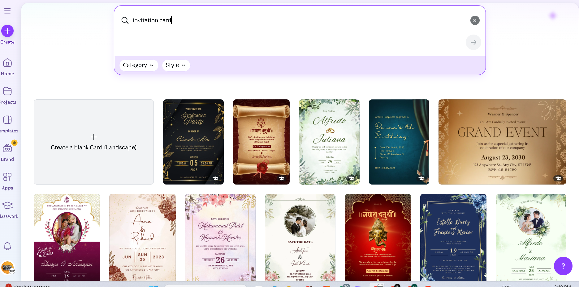AI से Invitation Card