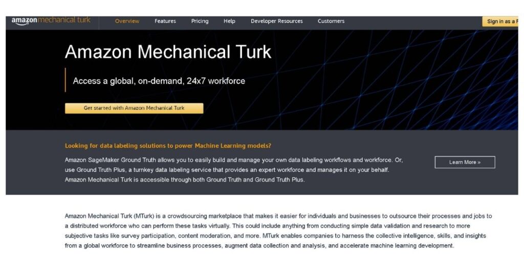 Amazon Mechanical Turk (MTurk) पर माइक्रो टास्क्स करें